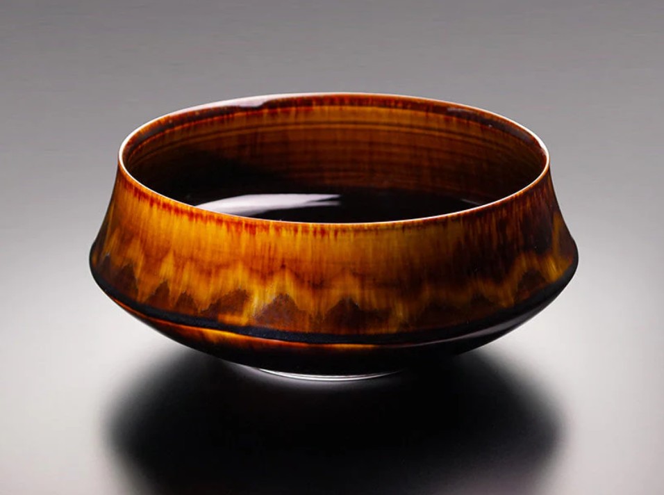 玳皮天目花器『蓬莱山』